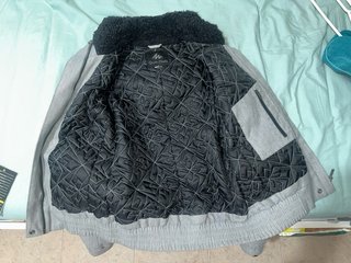 Abrigo Quechua Mujer Talla S Gris