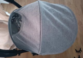 Silla de paseo  Yoya gris/negro con 2 fundas
