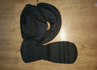 Silla de paseo  Yoya gris/negro con 2 fundas