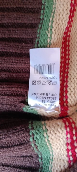 Chaqueta de punto a rayas Talla M