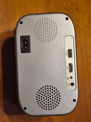 Proyector Jimveo Negro y Plateado