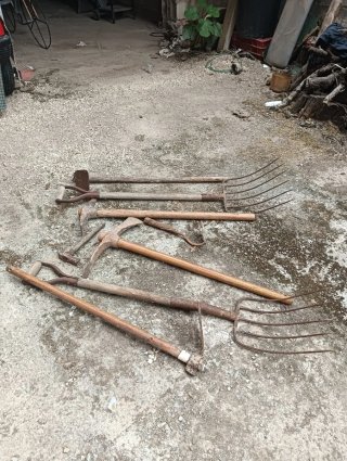 Herramientas de trabajo antiguas