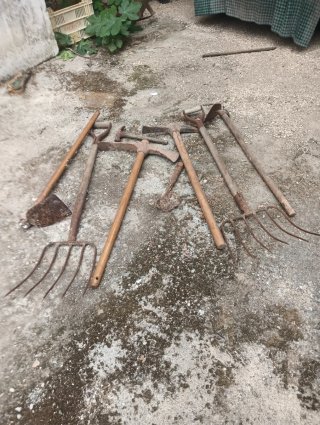 Herramientas de trabajo antiguas
