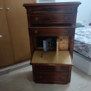 Sinfonier  cajonera madera con caja fuerte oculta