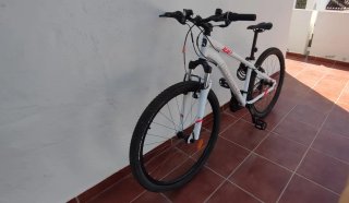 Bicicleta Rockrider 100 Blanca