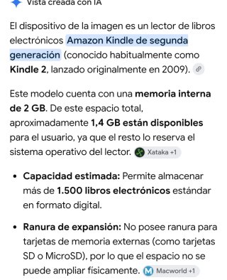 Ebook Amazon Kindle 2ª Edición Negro
