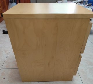 Mesita de noche madera roble