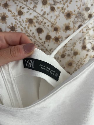 Vestido blanco Zara