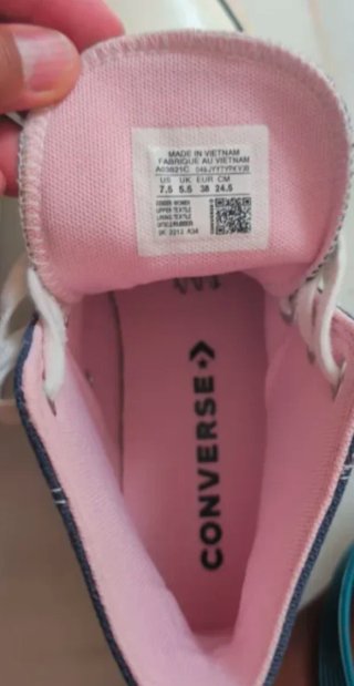 Zapatillas Converse Talla 38 Azul y Rosa