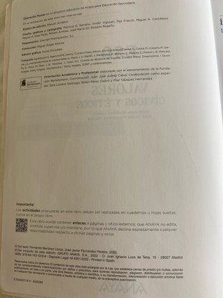 Educación en valores cívicos y éticos