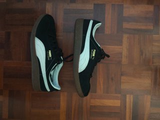 Puma Bluebird Zapatillas Retro Negras Blancas