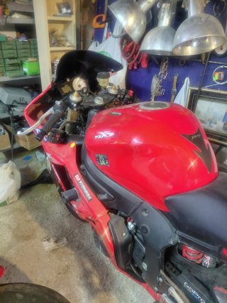 Yamaha R6 Roja Deportiva