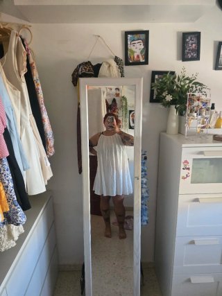 Vestido blanco fluido