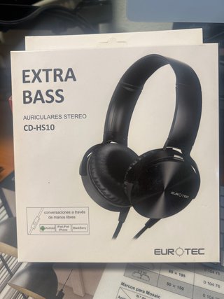 Auriculares Eurotec CD-HS10 Extra Bass