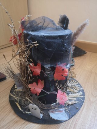 Sombrero Halloween Cementerio Decoración