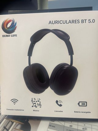 Auriculares Bluetooth Euro Life BT 5.0 Negros