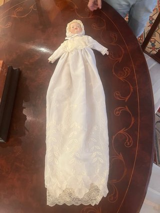 Muñeca de porcelana vintage