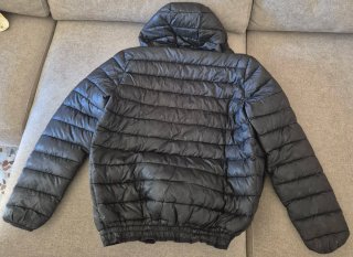 Anorak negro con capucha Champion