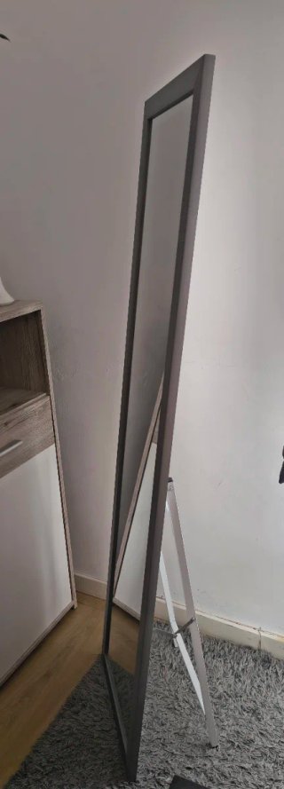 Espejo de pie gris 160x50 cm