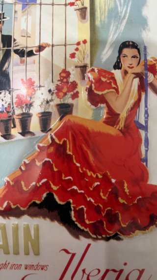 Cartel Chapa España Iberia Flamenco
