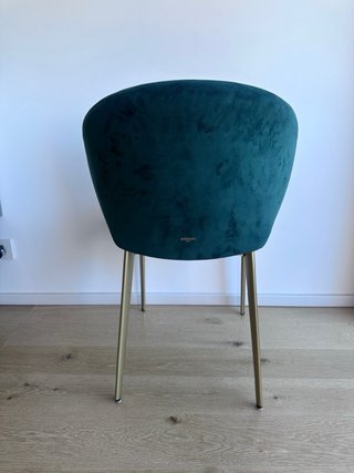 Set 4 Sedie Bontempi Velluto Verde