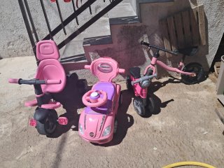 Set di passeggini e moto per bambini