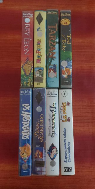 Lote 3 Cintas VHS originales Disney Clásicos
