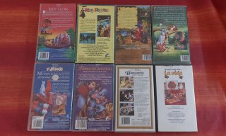 Lote 3 Cintas VHS originales Disney Clásicos