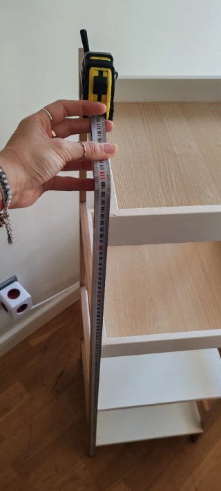 Estantería Ikea madera y blanco