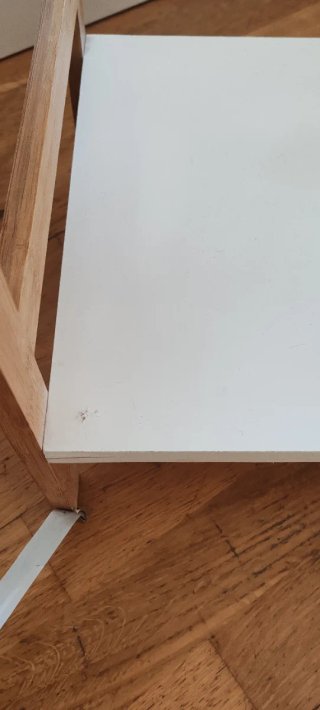 Estantería Ikea madera y blanco