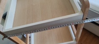 Estantería Ikea madera y blanco
