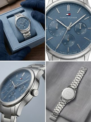 Reloj Tommy Hilfiger Azul y Plateado