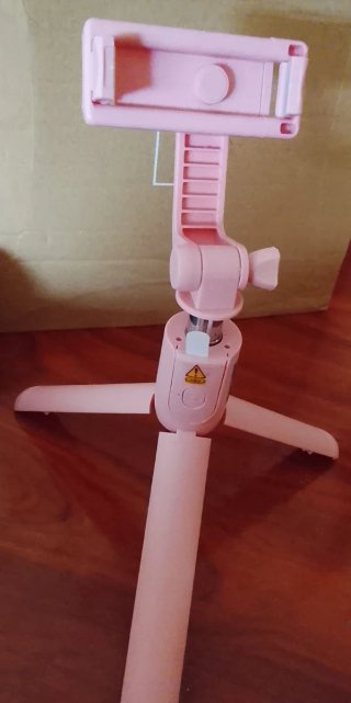 Palo selfie plegable con mando y Trípode