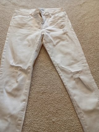 Zara Jeans Pitillo Rotura T.36