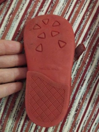 Zapato niña talla 19 rojo