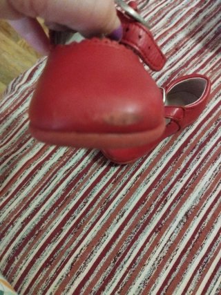 Zapato niña talla 19 rojo