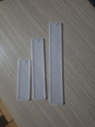 Set 3 Stampi Silicone per segnalibro in Resina