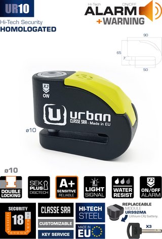 ANTIRROBO ALARMA MOTO URBAN UR10