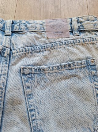 Pull&Bear Pantalón Corto Vaquero Desgastado