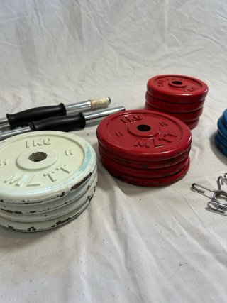Lote discos pesas 1 kg
