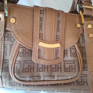 Bolso Pedro del Hierro Marrón y Dorado