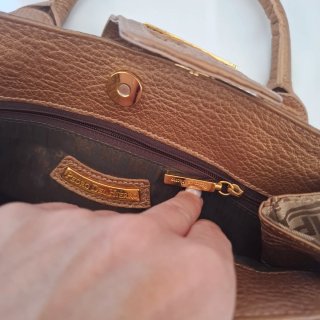 Bolso Pedro del Hierro Marrón y Dorado