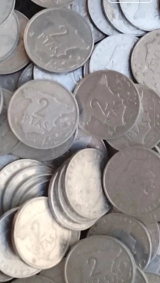 1000 monete da 2 Peseta Monete Antiche