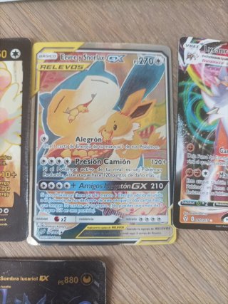 Lote Cartas Pokémon V, VMAX, GX