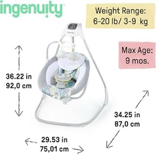 Columpio Bebé Ingenuity SimpleComfort