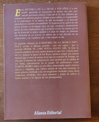 Historia de la música española. Hasta 1600