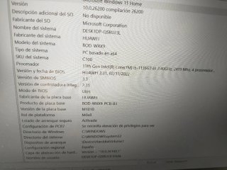 Portátil Huawei BOD-WX9 Argento