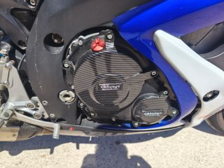 Suzuki GSXR 600 Sportbike Azul y Blanca
