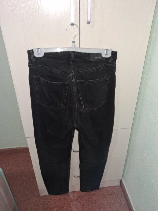 Pantalones Mom Slim Negros