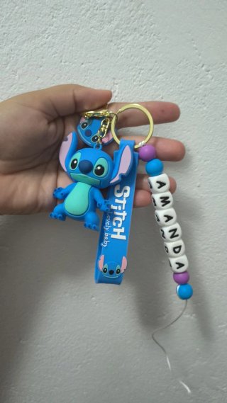 Llavero Stitch con nombre AMANDA
